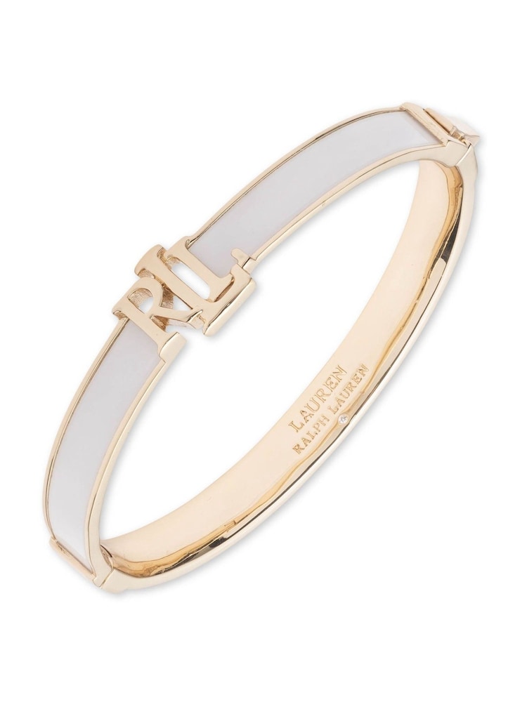 Lauren Ralph Lauren Gold Tone Colour Hinge Bangle Bracelet - Image 1 of 1