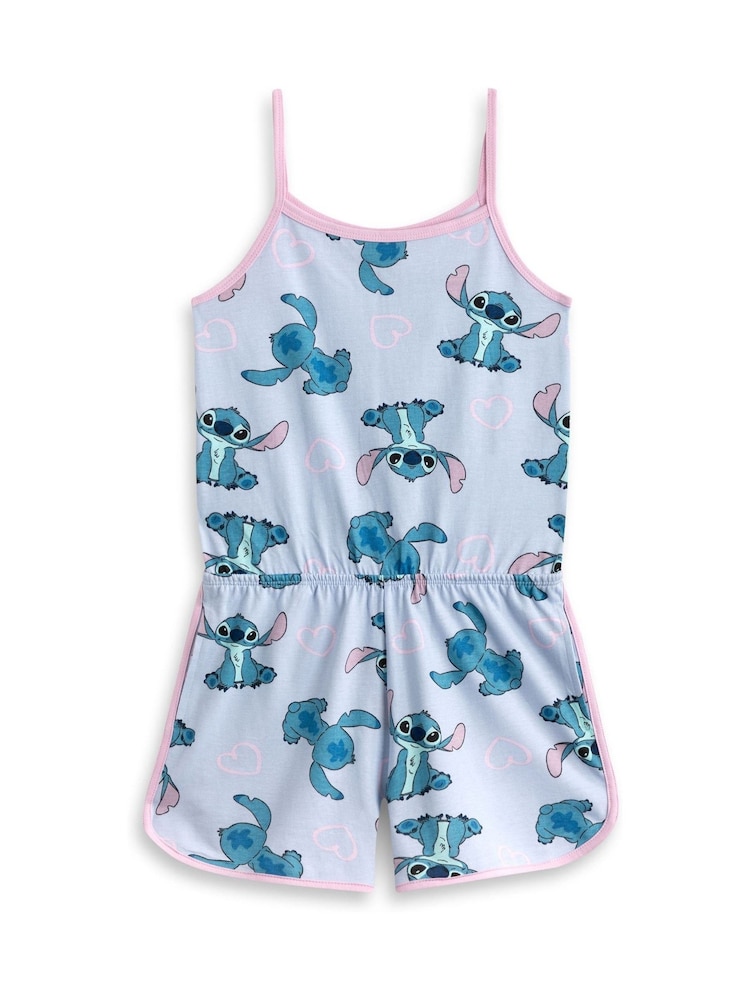 Vanilla Underground Blue Girls Disney Stitch Sleeveless Playsuit - Image 2 of 7 Vanilla Underground Blue Girls Disney Stitch Sleeveless Playsuit - Image 2 of 7