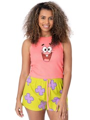Vanilla Underground Pink Womens Sponge Bob Square Vest and Shorts Pyjamas Set - Image 8 of 8