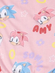 Vanilla Underground Pink Girls Sonic The Hedgehog Sleeveless Playsuit - Image 6 of 6