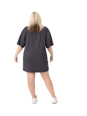 Vanilla Underground Grey Oversized Womens Blondie Short Sleeved T-Shirt - Image 2 of 6