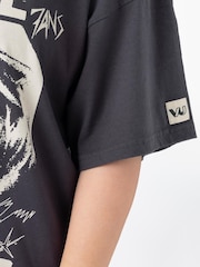 Vanilla Underground Grey Oversized Womens Blondie Short Sleeved T-Shirt - Image 4 of 6