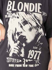 Vanilla Underground Grey Oversized Womens Blondie Short Sleeved T-Shirt - Image 5 of 6