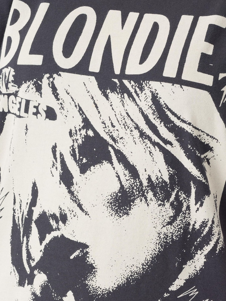 Vanilla Underground Grey Oversized Womens Blondie Short Sleeved T-Shirt - Image 6 of 6