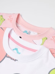 Vanilla Underground Pink Girls Squishmallows Short Sleeve Short Leg 100% Cotton Pyjamas Set Multipack of 2 - Image 4 of 9