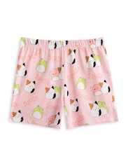 Vanilla Underground Pink Girls Squishmallows Short Sleeve Short Leg 100% Cotton Pyjamas Set Multipack of 2 - Image 7 of 9
