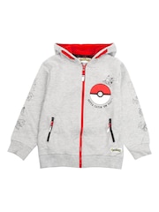 Vanilla Underground Grey Boys Pokemon Print Hoodie - Image 2 of 6
