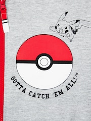 Vanilla Underground Grey Boys Pokemon Print Hoodie - Image 4 of 6