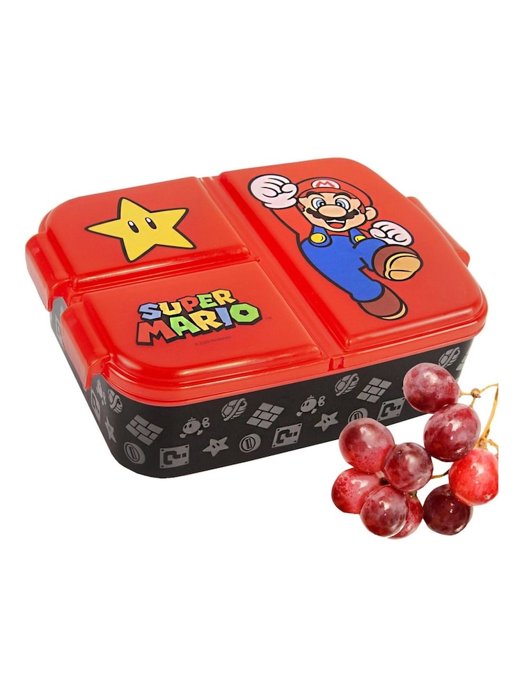 Vanilla Underground Black Kids Nintendo Super Mario Lunch Bag Bottle and Snack Pot Set - Image 6 of 6