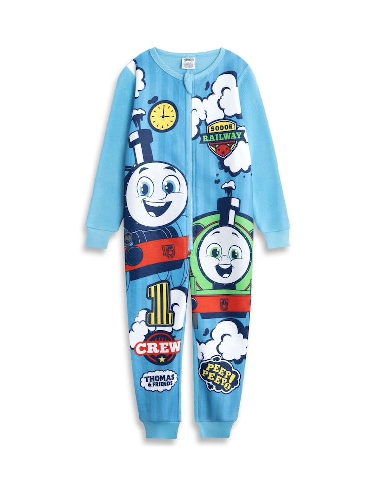 Vanilla Underground Blue Boys Thomas and Friends Onesie - Image 1 of 6 Vanilla Underground Blue Boys Thomas and Friends Onesie - Image 1 of 6