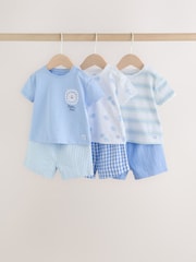 Blå Løve - Topper og shorts babysett 6 del (0mnd–3år) - Bilde 1 av 19