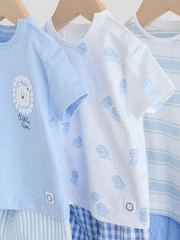 Blå Løve - Topper og shorts babysett 6 del (0mnd–3år) - Bilde 11 av 19
