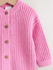 Pink Little Giggles - سترة كارديغان مطرزة من الخلف للبيبي (0شهر-2سنة) - صورة 3 من 7