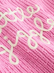 Pink Little Giggles - سترة كارديغان مطرزة من الخلف للبيبي (0شهر-2سنة) - صورة 7 من 7