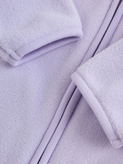 Lilac Purple Microfleece Baby Jacket (0mths-2yrs) - Image 6 of 8
