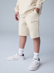 smALLSAINTS Neutral Underground Sweat Shorts - Image 1 of 11