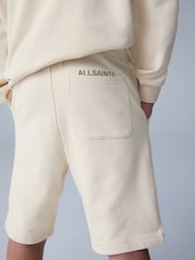 smALLSAINTS Neutral Underground Sweat Shorts - Image 4 of 11