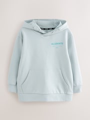 smALLSAINTS Light Blue Oversized Underground Pullover Hoodie - Image 7 of 11