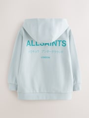 smALLSAINTS Light Blue Oversized Underground Pullover Hoodie - Image 8 of 11