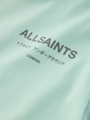 smALLSAINTS Mint Green Oversized Underground Crew Neck Cotton T-Shirt - Image 4 of 5