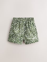 smALLSAINTS Green Camo Underground Swim Shorts - Image 1 of 4