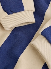 Blau/Rostbraun Streifen - Sweatshirt und Shorts 4 -teiliges Babyset (0Monate–2Jahre) - Bild 13 von 16