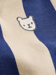 Blau/Rostbraun Streifen - Sweatshirt und Shorts 4 -teiliges Babyset (0Monate–2Jahre) - Bild 15 von 16