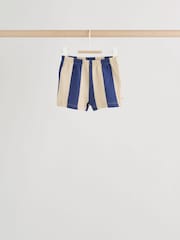 Blau/Rostbraun Streifen - Sweatshirt und Shorts 4 -teiliges Babyset (0Monate–2Jahre) - Bild 5 von 16