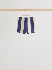 Blau/Rostbraun Streifen - Sweatshirt und Shorts 4 -teiliges Babyset (0Monate–2Jahre) - Bild 6 von 16