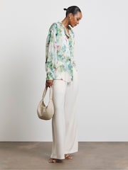 Joanna Hope Green Chiffon Shirt - Image 3 of 4