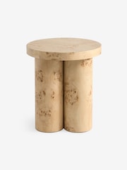 MADE.COM Light Burl Wood Lacey Side Table - Image 4 of 5