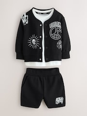 smALLSAINTS Motive Jacket T-Shirt and Shorts 3 Piece Set - صورة 8 من 15