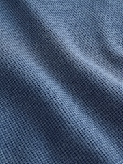 smALLSAINTS Blue Tierra Waffle Polo Shirt and Shorts Set - Image 12 of 14