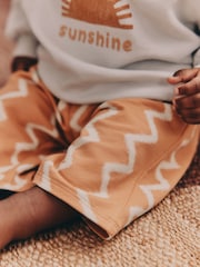 Grey/Rust Sun Sweat Top and Joggers Baby Set (0mths-2yrs) - Image 6 of 15