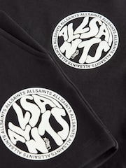 smALLSAINTS Black Distortion T-Shirt and Sweat Shorts Set - Image 5 of 7