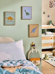 Jojo Maman Bébé Set of 3 Dinosaur Embroidered Wall Art - Image 1 of 4