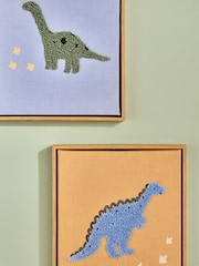 Jojo Maman Bébé Set of 3 Dinosaur Embroidered Wall Art - Image 3 of 4