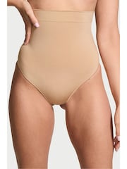 Victoria's Secret Praline Nude Seamless Shaping High Waist Knickers - Image 1 of 3