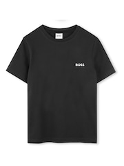 BOSS Black 2 Pack Logo Crew Neck Short Sleeve T-Shirts - Image 3 of 5