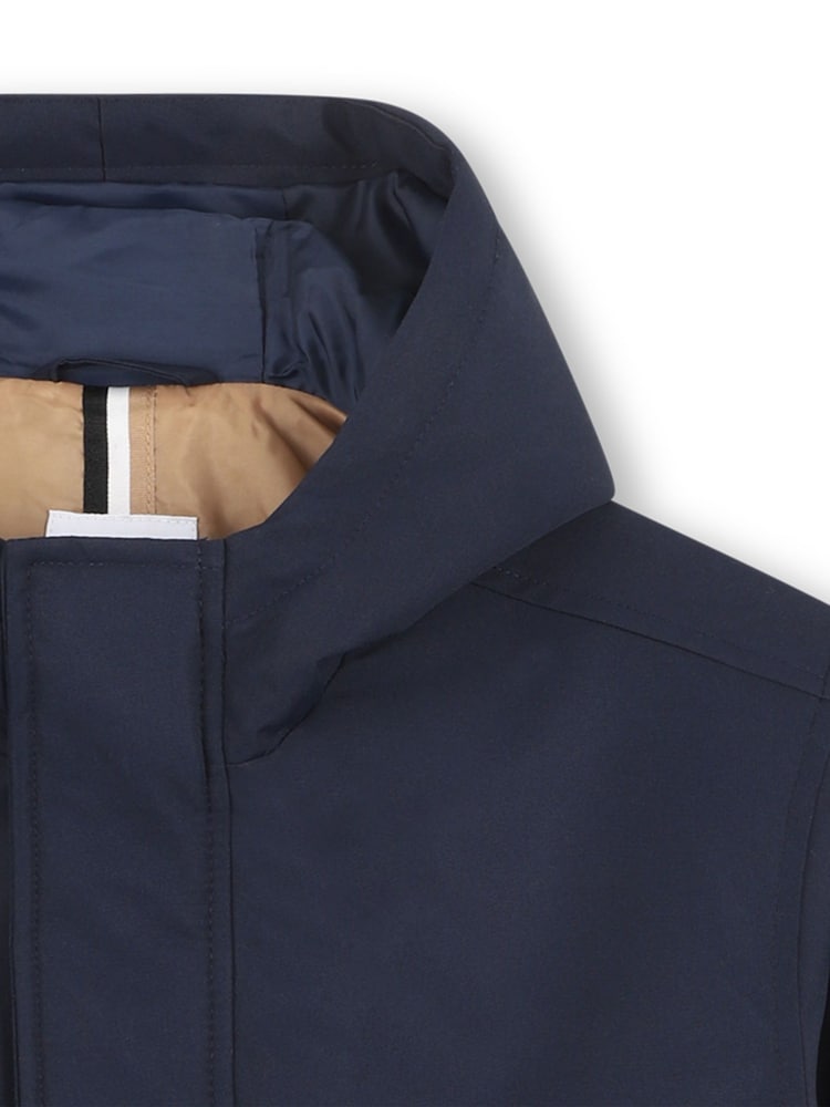 BOSS Blue Logo Zip front Hooded Jacket - Image 5 of 5 BOSS Blue Logo Zip front Hooded Jacket - Image 5 of 5