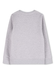 BOSS Grey Logo Sweatshirt - Image 2 of 3