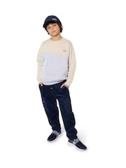 BOSS Natural Logo Colourblock Sweat Top - Image 1 of 4