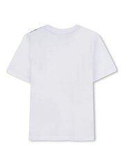 BOSS White Logo Graphic Short Sleeve T-Shirt - Image 2 of 4