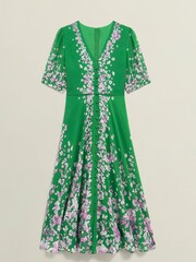 Hobbs Green Petite Ana Silk Dress - Image 4 of 4