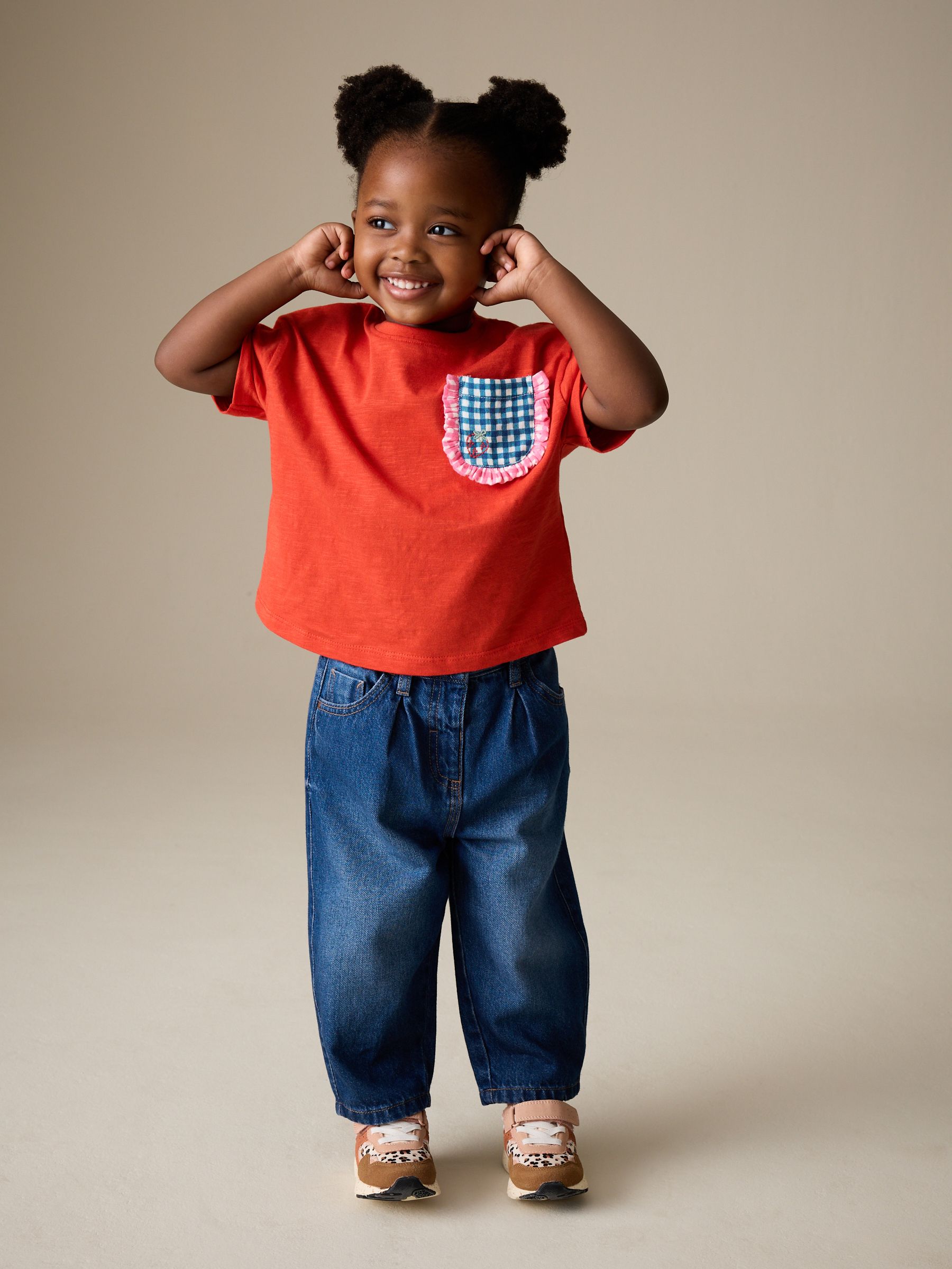 Buy Red Gingham Short Sleeve Pocket T Shirt (3mths-7yrs) from Next USA