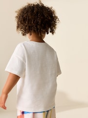 White Short Sleeve Pocket T-Shirt (3mths-7yrs) - Image 3 of 8