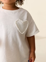 White Short Sleeve Pocket T-Shirt (3mths-7yrs) - Image 4 of 8