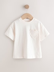 White Short Sleeve Pocket T-Shirt (3mths-7yrs) - Image 5 of 8