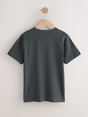 Blue/White/Navy/Black - حزمة من 4 تيشرتات بأكمام قصيرة (3-16 سنة) - صورة 6 من 8