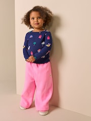 Navy Cats & Dogs Rib Long Sleeve T-Shirt (3mths-7yrs) - Image 2 of 7